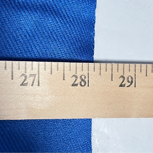 Womens Wrap Scarf with Fringe Bright Blue Soft Large‎ Rectangle - Picture 5 of 9